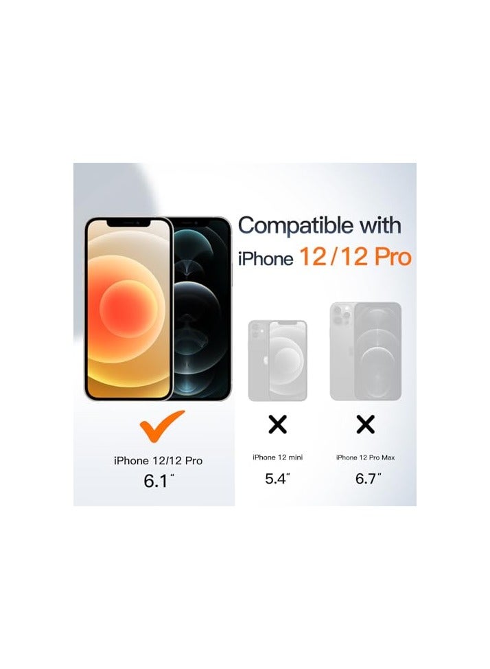 Jetech JETech Wallet Case for iPhone 12/12 Pro 6.1-Inch with Card Holder, Dual Layer Shockproof Protective Phone Cover, Sliding Hidden Slot (Silver) - Image 4
