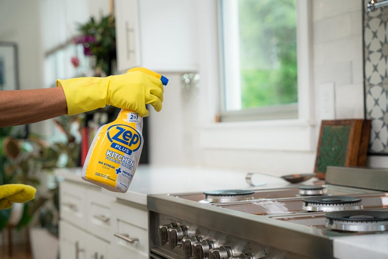 Zep Plus Kitchen Foaming Cleaner - 32 FL OZ - R54412-2-in-1 benefits clean while protecting surfaces from stains and stuck-on grime - Image 3