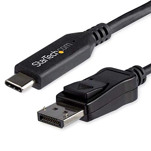 StarTech.com 6ft/1.8m USB C to DisplayPort 1.4 Cable - 4K/5K/8K USB Type-C to DP 1.4 Alt Mode Video Adapter Converter - HBR3/HDR/DSC - 8K 60Hz DP Monitor Cable for USB-C/Thunderbolt 3 (CDP2DP146B) - Image 3