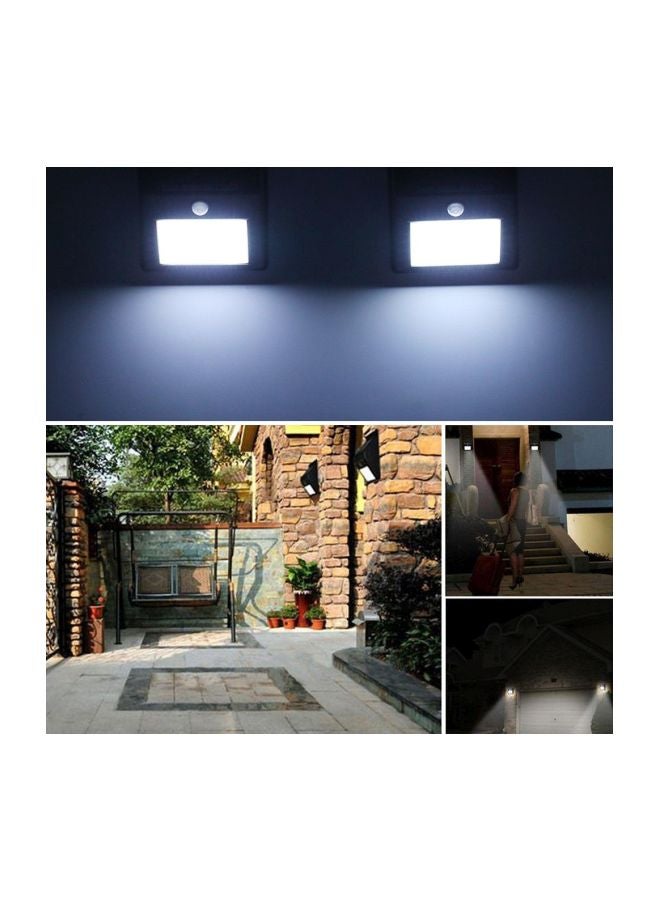 إسكدنيا مصباح LED جداري قابل للشحن يعمل بالطاقة الشمسية من 4 قطع . أسود 12x9.6x4.8سم - Image 3