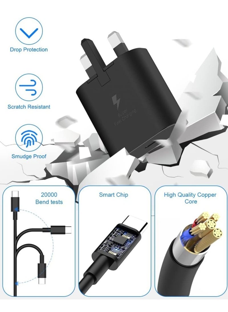 ELTRAZONE 45W USB C Charger for Samsung Galaxy S22/S22+/S21/S21 FE/S21 Ultra/S20/A23//A32/A33/A53/A73, Type C PD3.0 & PPS Super Fast Charger Plug with 1.5m Charging Cable - Image 3