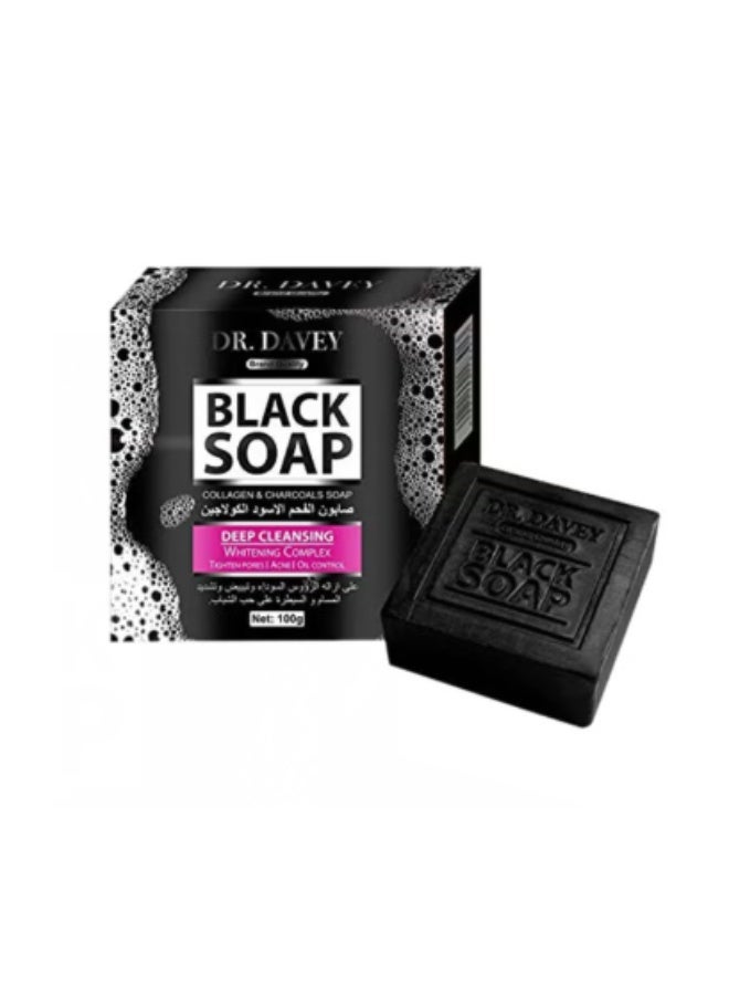 DR Charcoal Black Soap 100grams - Image 1
