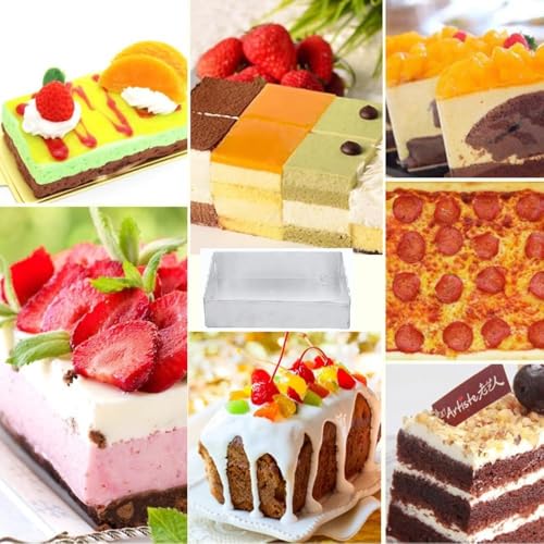 RINKLE TRENDZ Aluminium Rectangle/Sweet/Baking Tin - 6 X 8 X 2 Inches - 1 Qty - Image 3
