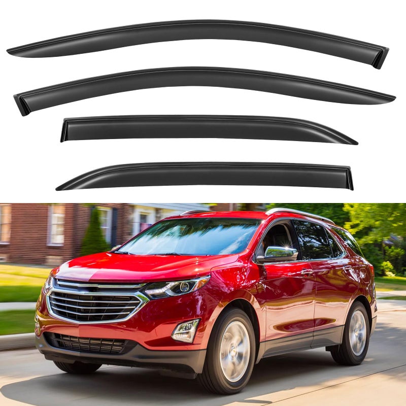 Window Visors Rain Guards Shield for 20182024 Chevrolet Equinox OutChannel Window Vent Wind Deflectors Visors Shades for 1824 Chevy Equinox