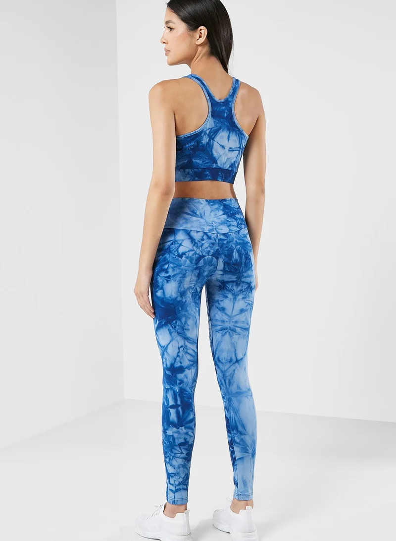 FRWD Printed Athletic Sports Bra & Leggings Set