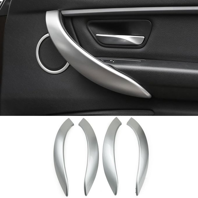 CHUANGHUI Car Door Handle for BMW 3 4 Series 3GT F34 F36 F30 20132018 Interior Door Handles Replace Cover Car Door Handle 320i 328i 330i 335i 340i Silver