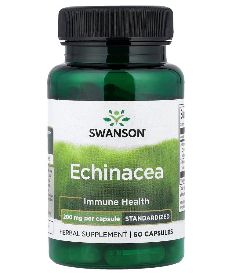 Echinacea Standardized 200 mg 60 Capsules