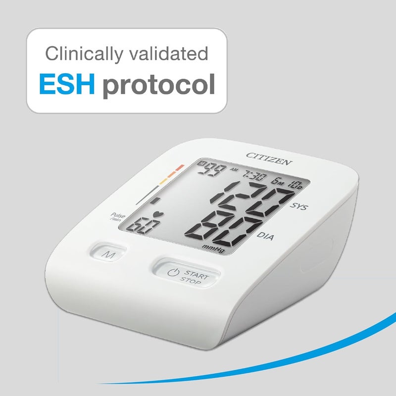 Citizen Upper Arm Blood Pressure Monitors with Large Cuff BP Monitor Blood Pressure Machine with Large Digital Display Irregular Heartbeat Hypertension and Body Movement Indicators for Home Use - Image 3