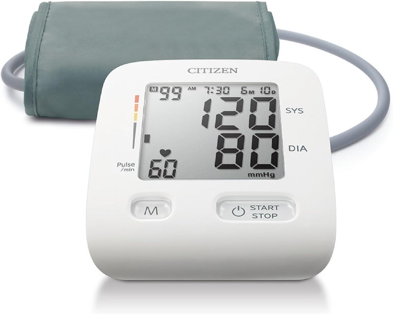 Citizen Upper Arm Blood Pressure Monitors with Large Cuff BP Monitor Blood Pressure Machine with Large Digital Display Irregular Heartbeat Hypertension and Body Movement Indicators for Home Use - Image 1