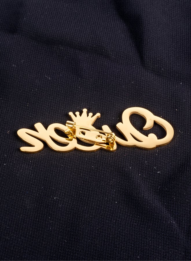 The Black Pearl Accessories Stainless Steel Golden Brooch - Queen - Image 2
