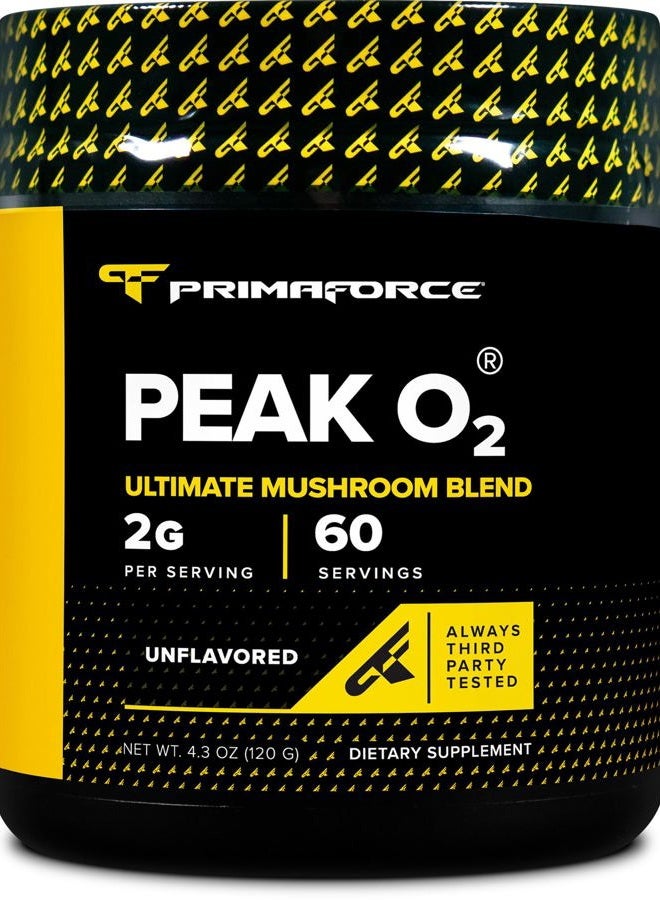 PrimaForce Peak O2 Workout Supplement, 120 Grams - Proprietary Blend, Non-GMO, Vegan and Gluten Free - Image 1