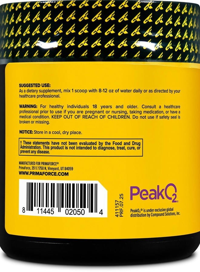PrimaForce Peak O2 Workout Supplement, 120 Grams - Proprietary Blend, Non-GMO, Vegan and Gluten Free - Image 3