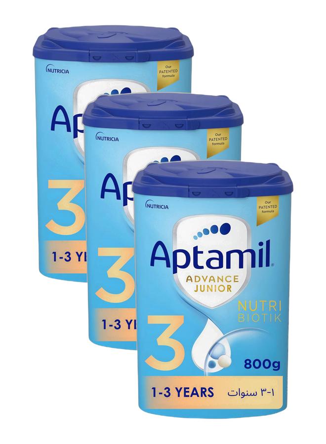 Aptamil Advance Junior 3 Milk Formula Palm Oil Free 1-3 Years Bundle - Image 1