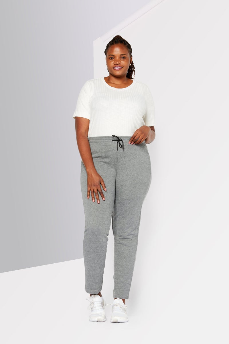 Cavalli Class Women Sportswear Fit  Drawstring Brand Logo Pull On Sweatpants, Grey - Image 2