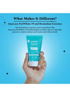 Perfora Teeth Whitening Toothpaste Combo Pack For Visible Whiter Teeth - 300 G (150G X 2) | Sls & Fluroide Free Toothpaste | No Artificial Sweetners | Toothpaste For Kids & Adults | Tripe Mint  - Image 3