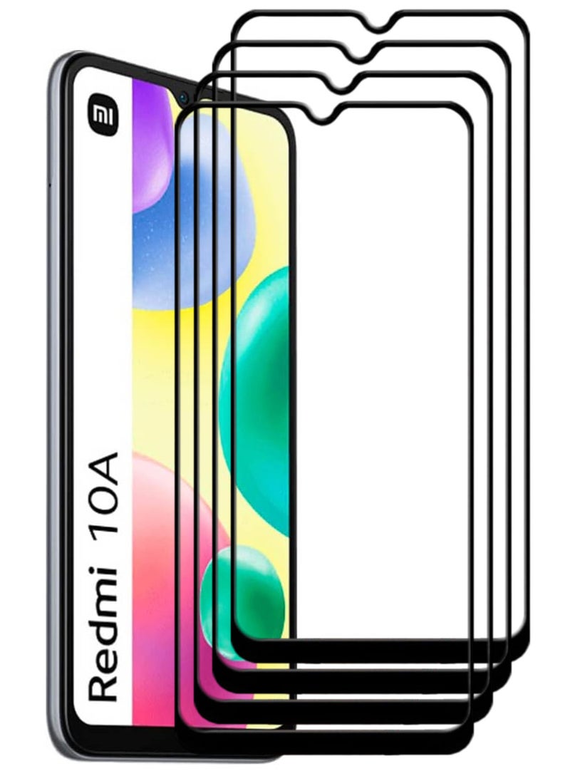 ACLIX 4 Pieces Antistatic ESD Dustproof Premium Quality High Definition Tempered Glass Screen Protector Designed For Xiaomi Redmi 10A - Image 1