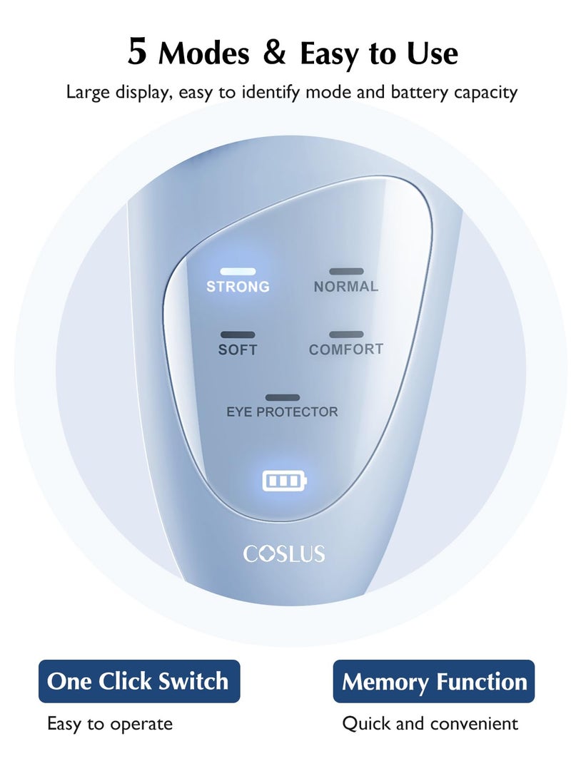 COSLUS فرشاة تنظيف الوجه من COSLUS: فرشاة غسل الوجه القابلة لإعادة الشحن والمقاومة للماء IPX7، 4 أوضاع للتنظيف، فرشاة كهربائية لتنظيف وتقشير وتدليك الوجه - Image 5