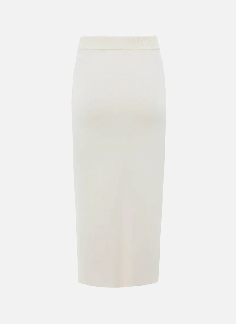 Lichi  Jersey midi skirt with a slit for Women | Best Price UAE