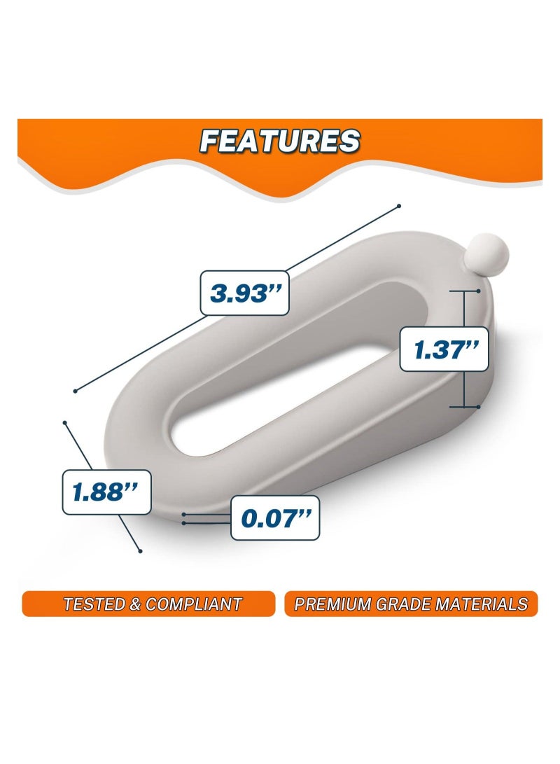 كابتن تيك Door Stoppers, Rubber Security Wedge for Bottom of Door on Carpet, Concrete, Tile, Made of durable Linoleum Wood, Heavy Duty Door Stop, Aesthetic Office Accessories Home Improvement(Pack of 3) - Image 4