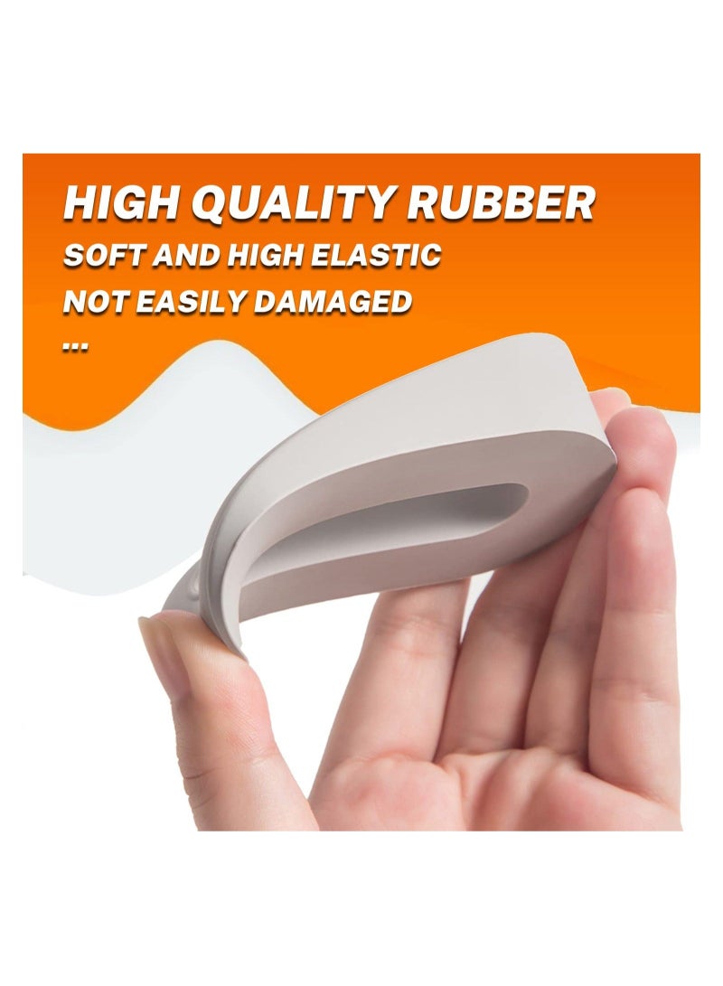 كابتن تيك Door Stoppers, Rubber Security Wedge for Bottom of Door on Carpet, Concrete, Tile, Made of durable Linoleum Wood, Heavy Duty Door Stop, Aesthetic Office Accessories Home Improvement(Pack of 3) - Image 3