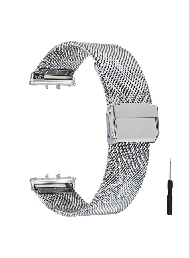 حزام مناسب لساعة Samsung GalaxyFit3، حزام ميلانو معدني قابل للتعديل، حزام ميلانو جميل من سامسونج