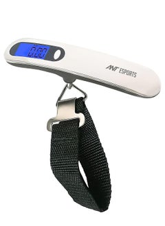 AELS020 Portable Digital Weighing Scale | 50KG Maximum Capacity | Tare Function | Auto On/Off Feature | Overload Indicator | Low Battery Warning | LED Backlit Display | Durable Strap and Stainless Steel Hook | Versatile Weight Measurements