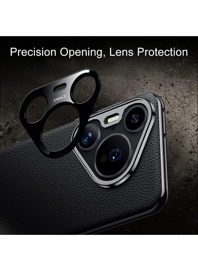 S-TOP Case For Huawei Pura 70 Pro / Pro+ Litchi Texture Genuine Leather Phone Case - Image 4