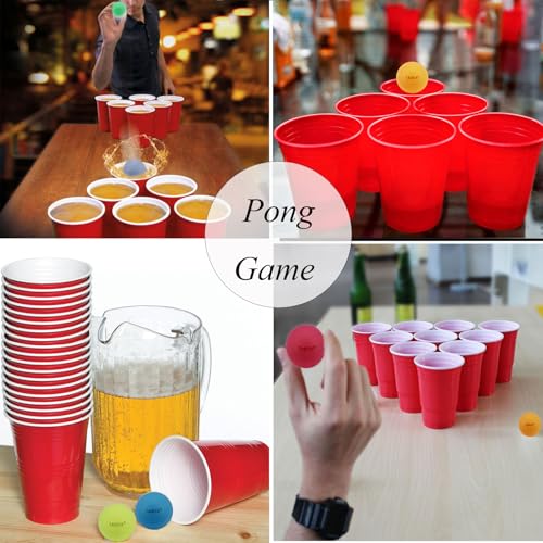TADICK 50 Pack Ping Pong Balls Assorted Color Washable Plastic Table Tennis Ball - Image 4