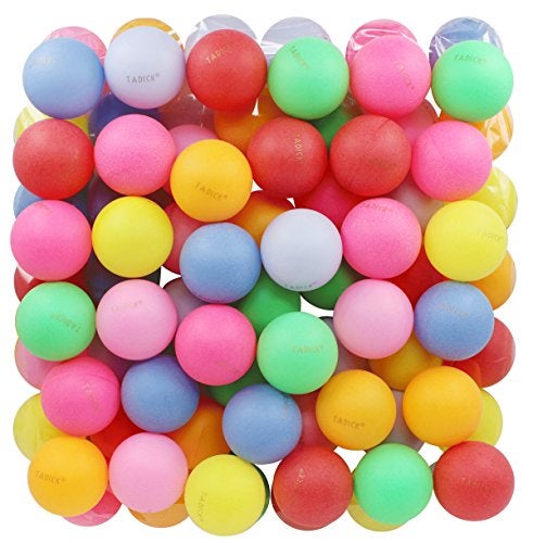TADICK 50 Pack Ping Pong Balls Assorted Color Washable Plastic Table Tennis Ball - Image 1