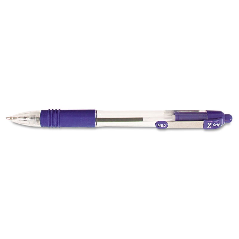 Zebra 22220 Z-Grip Retractable Ballpoint Pen, Blue Ink, Medium, Dozen - Image 5