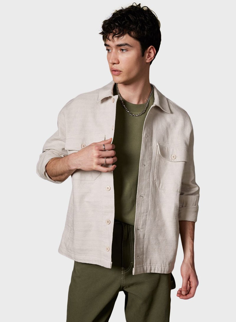 DeFacto Man Relax Fit Long Sleeve Shirt  - Image 3