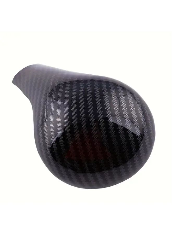 Carbon Fiber Gear Knob Cover For Audi A4 A5 A6 Q5 Sporty Interior Upgrade - Image 4