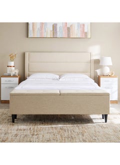 Home Box Juno Warren Upholstered Queen Bed with Bench - 160x200 cm  - Image 2