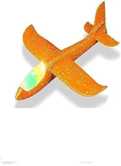 Generic Hand Launch Throwing Glider Aircraft Foam Airplane Toy Plane Model Outdoor Fun Sports Plane model For Kids Toys (Orange)  - Image 1
