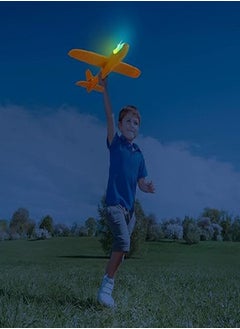Generic Hand Launch Throwing Glider Aircraft Foam Airplane Toy Plane Model Outdoor Fun Sports Plane model For Kids Toys (Orange)  - Image 2