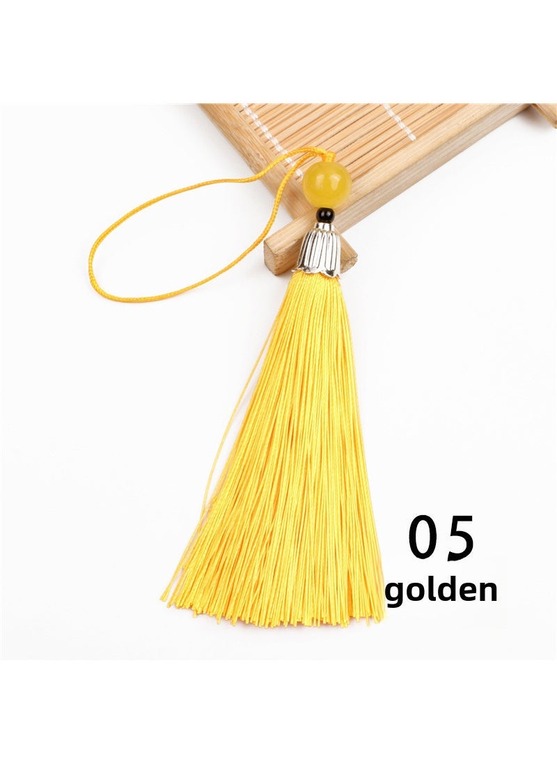 Generic Metal Cap Tassel Feng Shui Charm Pendant Golden
