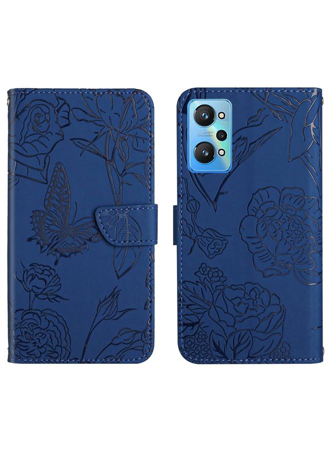 S-TOP Case For Realme GT Neo2 HT03 Skin Feel Butterfly Embossed Flip Leather Phone Case - Image 1