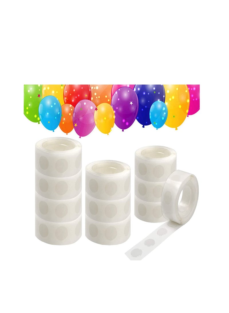 Y&D Balloon Glue Dots, Double Sided Adhesive Dots Stickers Points, Removable Sticky Tape for Wedding Birthday Party Decorations DIY Craft (10 Rolls 1000 Pcs)  - Image 1