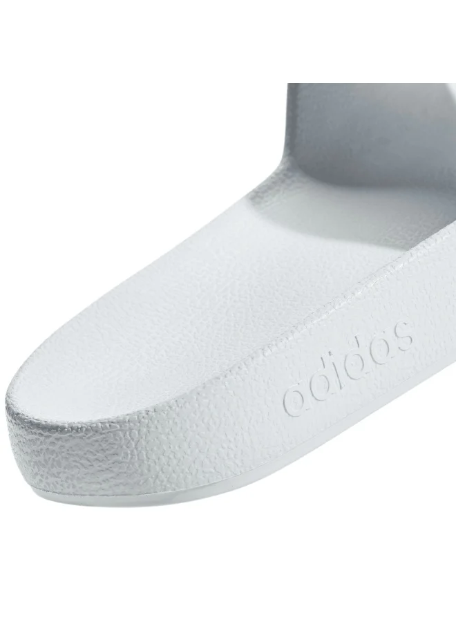 adidas أديليت أكوا سلايدز رياضية بيضاء للجنسين مقاس 4