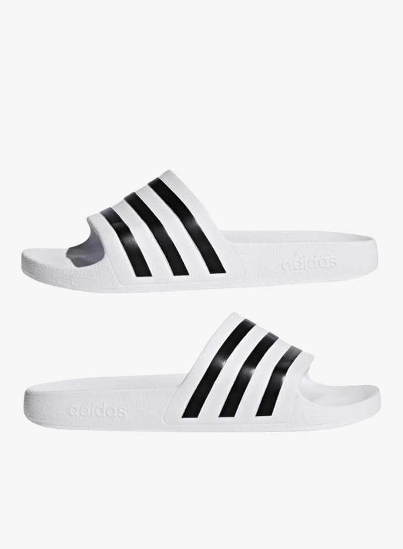 اديداس أديليت أكوا سلايدز رياضية بيضاء للجنسين مقاس 4 - Image 3