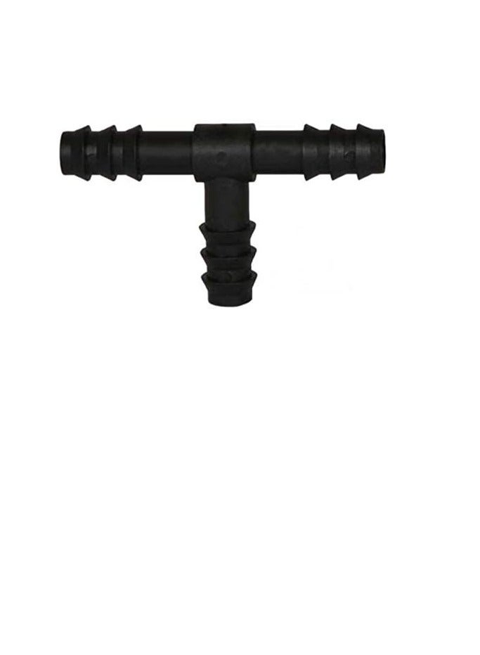 Generic Irrigation Connection T Shape 13 Mm - Black 30 Pieces 