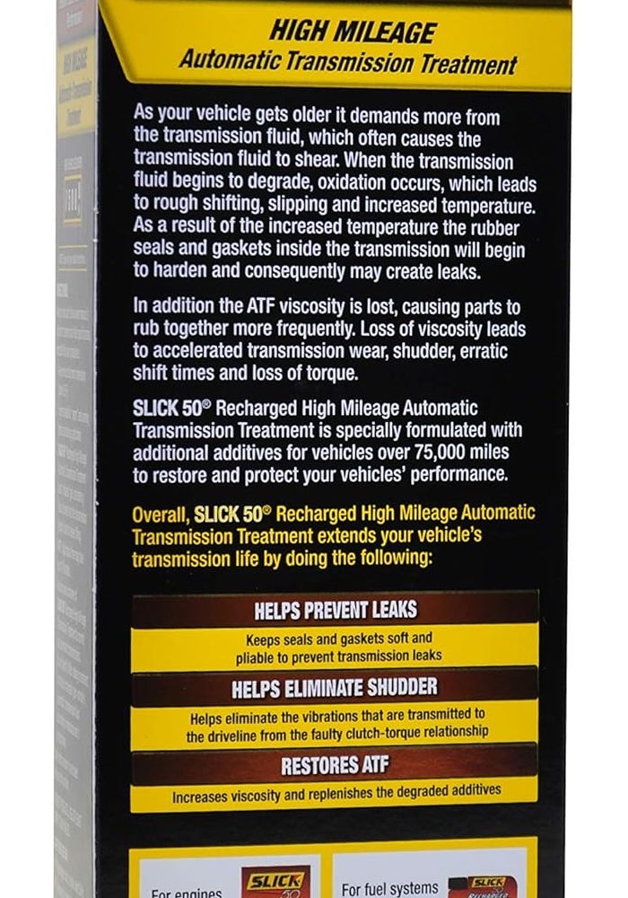Slick 50 Recharged High Mileage Automatic Transmission Treatment - Image 3