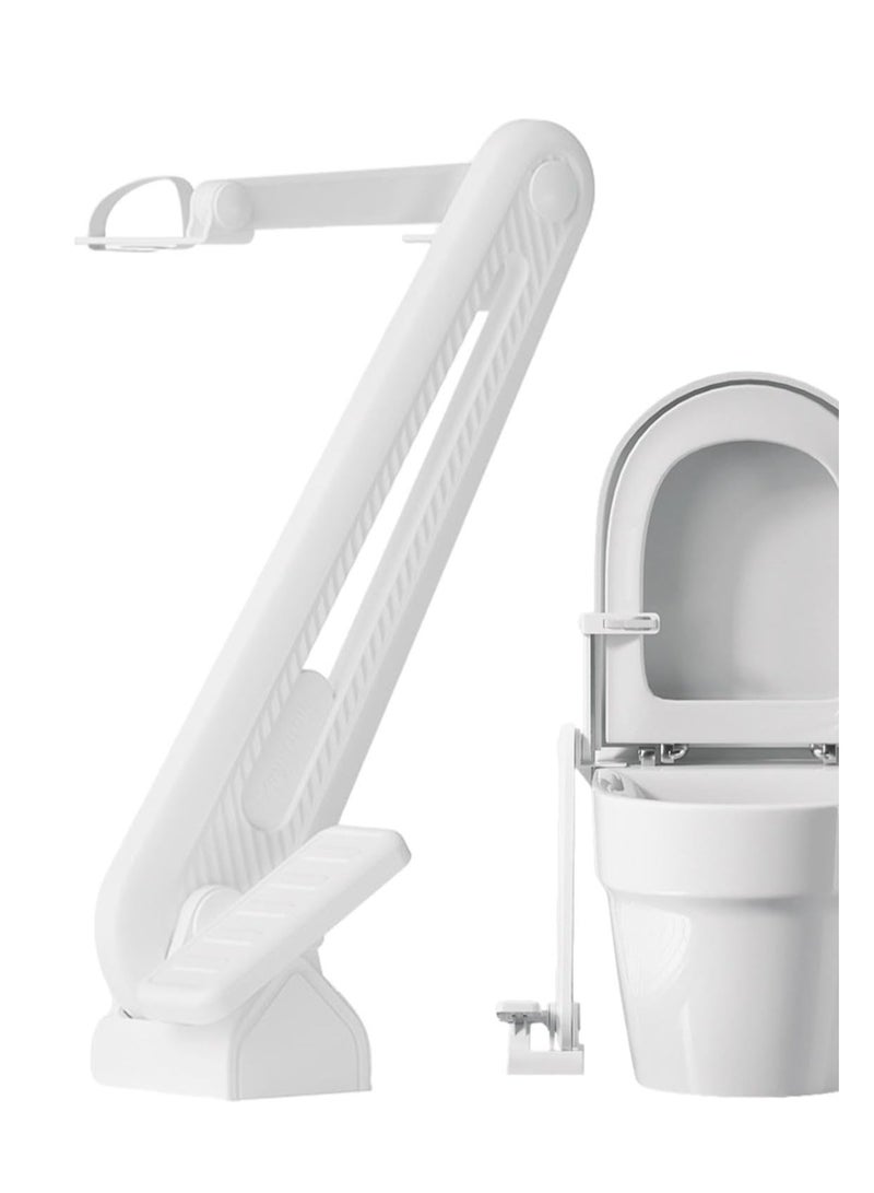 KASTWAVE Foot Operated Toilet Lid Lifter, Toilet Seat Lifter Pedals Touchless Universal, Lifter Toilet Seat Holder, Avoid Touching Toilet Covers Lifting Pedals for Hotel Bathroom, Toilet Lift Tools - Image 1