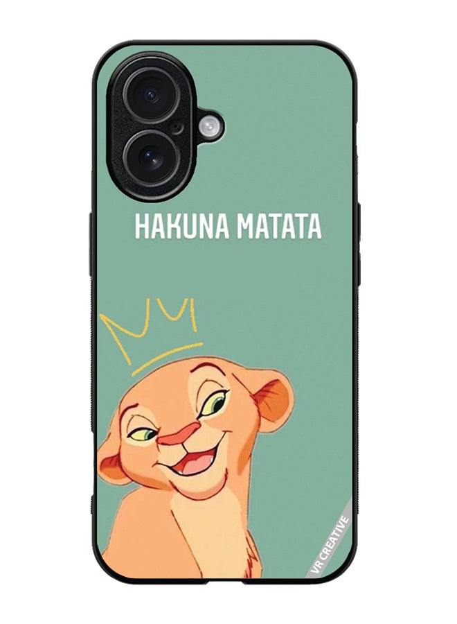Protective Case Cover For Apple iPhone 17 Hakuna Matata Design Multicolour