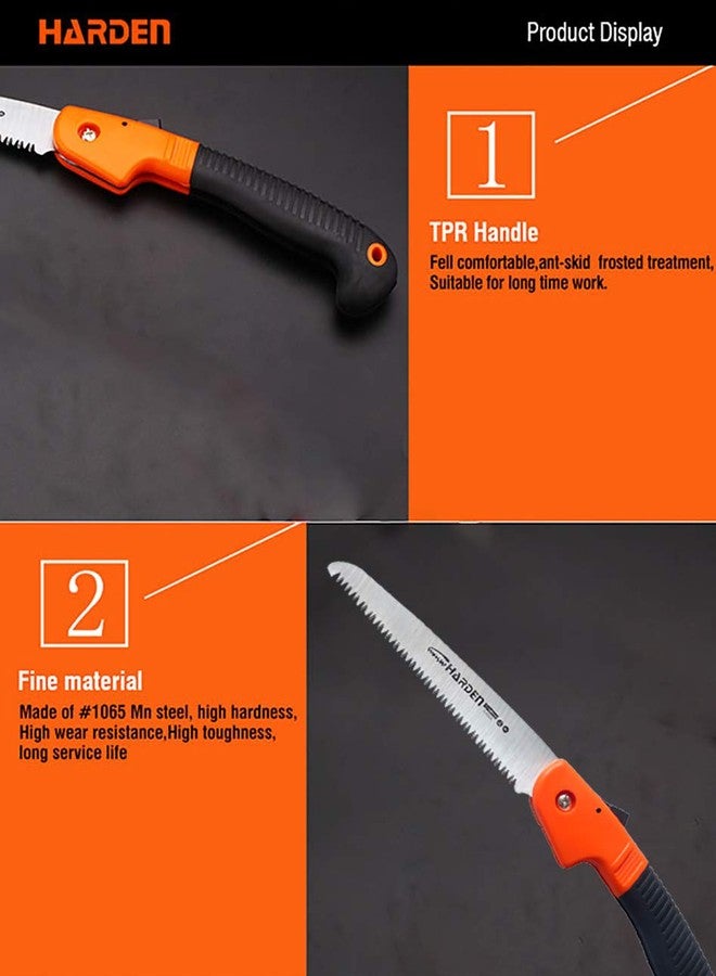 Harden 180mm Double Ground Teeth Folding Steel Saw, Soft TPR handle, for Drywall and Home Garden - 631301 Professional Series - Image 4