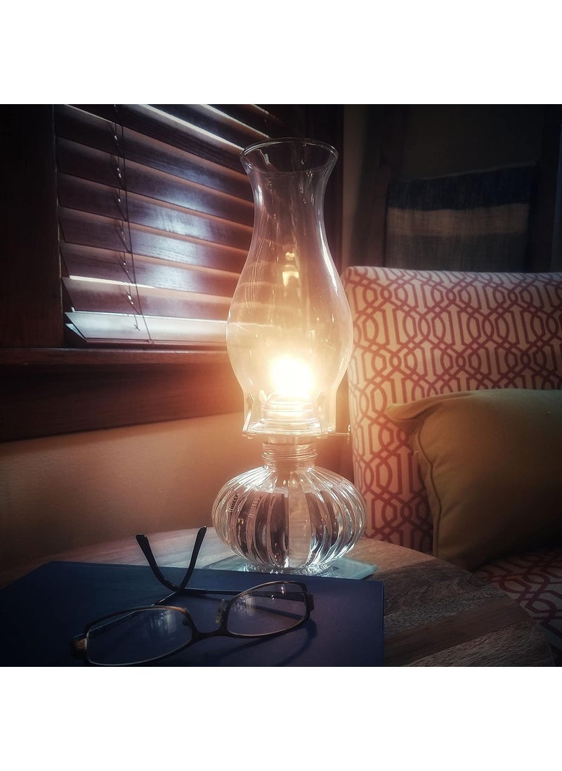 Lamplight Lamplight Replacement Hurricane Oil Lamp Chimney  775 Glass Chimney for Chamber Oil Lamps with 258 Base Opening  - Image 3