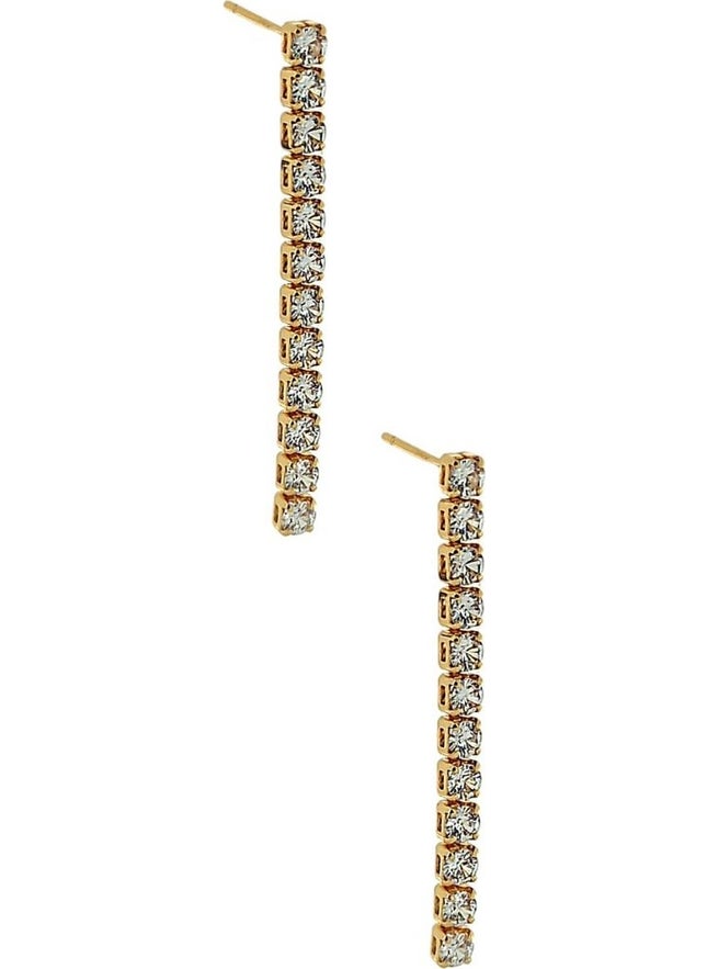Riton Psgt special Zirconium Stone Gold/Silver Plated Earring Evening Dress Suit Set  - Image 2