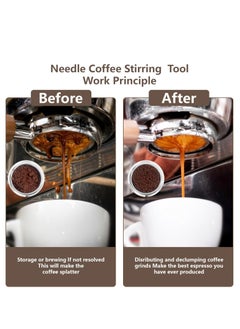 Generic Magnetic Coffee Distributor: New Pin-Style Coffee Powder Scatterer, Stir and Break Coffee Powder Clumps, Optimize Coffee Extraction, Enhance Coffee Taste(white)  - Image 2