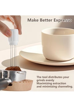 Generic Magnetic Coffee Distributor: New Pin-Style Coffee Powder Scatterer, Stir and Break Coffee Powder Clumps, Optimize Coffee Extraction, Enhance Coffee Taste(white)  - Image 5