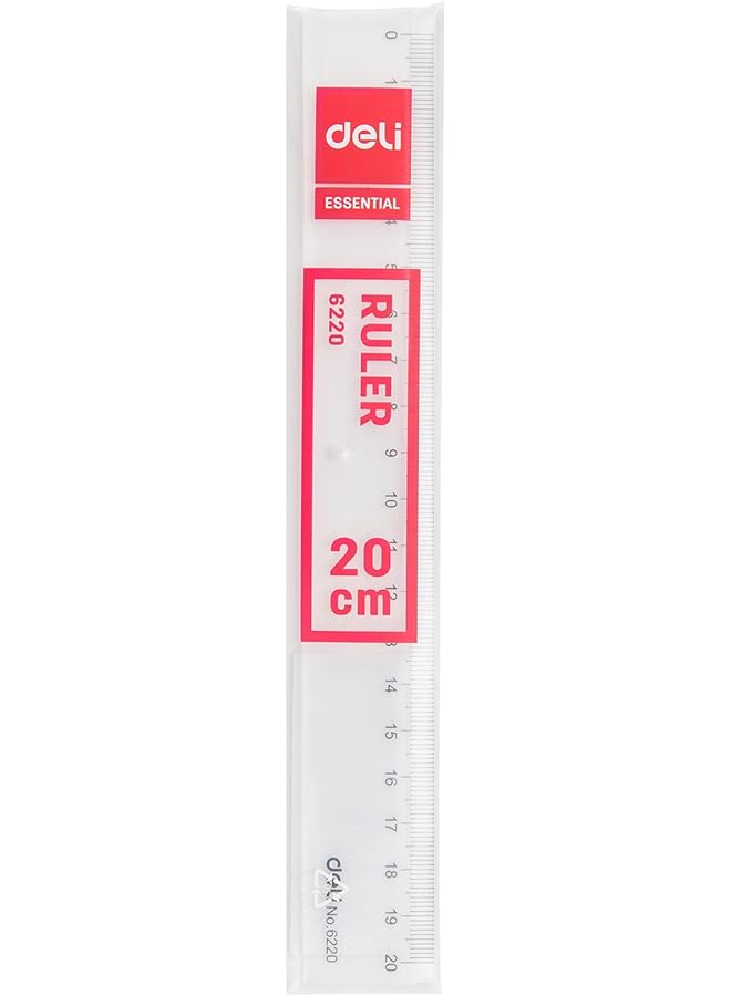 Deli 8 Inch Ruler - Image 1